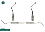 7657-S Dụng cụ Nha khoa Lucas Spoons có Răng cưa